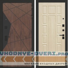 Входная дверь БН-14 с панелью ФЛ-244 Беленый дуб