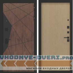 Входная дверь БН-14 с панелью ДВП Венге светлый