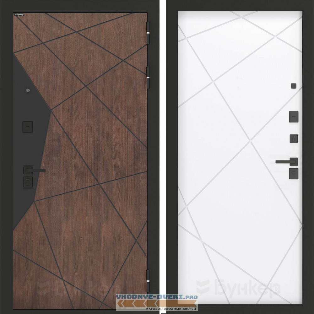 Входная дверь БН-14 с панелью ФЛ-291 Белый софт