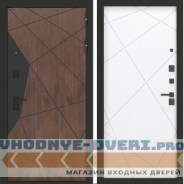 Входная дверь БН-14 с панелью ФЛ-291 Белый софт