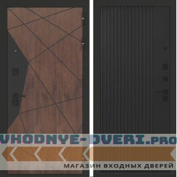 Входная дверь БН-14 с панелью ХОМС Черный кварц