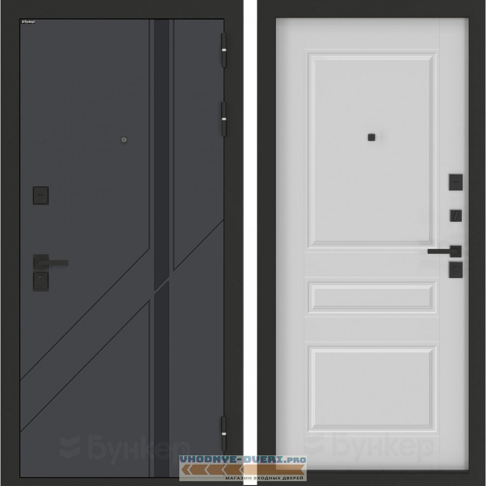 Входная дверь БН-12 с панелью ФЛ-711 Белый софт