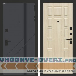 Входная дверь БН-12 с панелью ФЛ-244 Беленый дуб