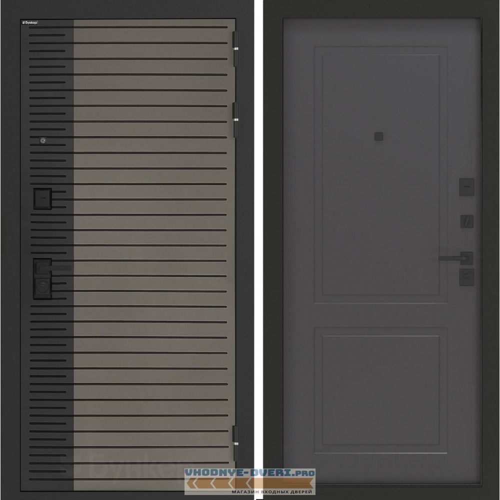 Входная дверь BN-15 с панелью ФЛ-609 Графит софт