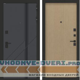 Входная дверь БН-12 с панелью ДВП Венге светлый