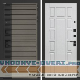 Входная дверь BN-15 с панелью ФЛ-244 Белое дерево