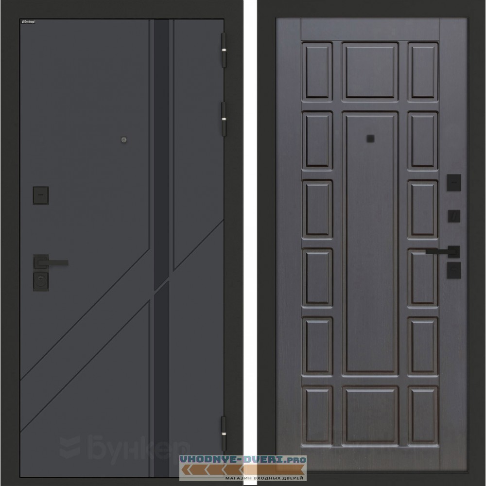 Входная дверь БН-12 с панелью ФЛ-244 Венге