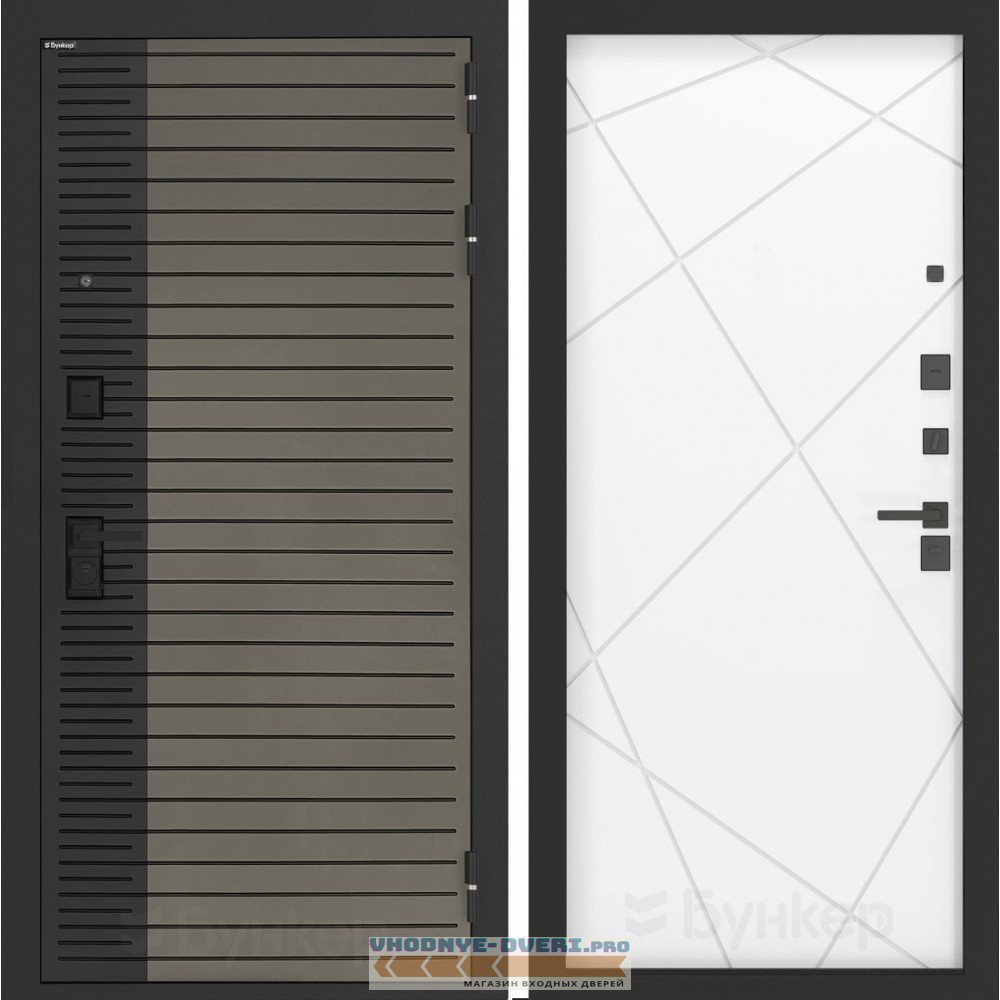 Входная дверь BN-15 с панелью ФЛ-291 Белый софт