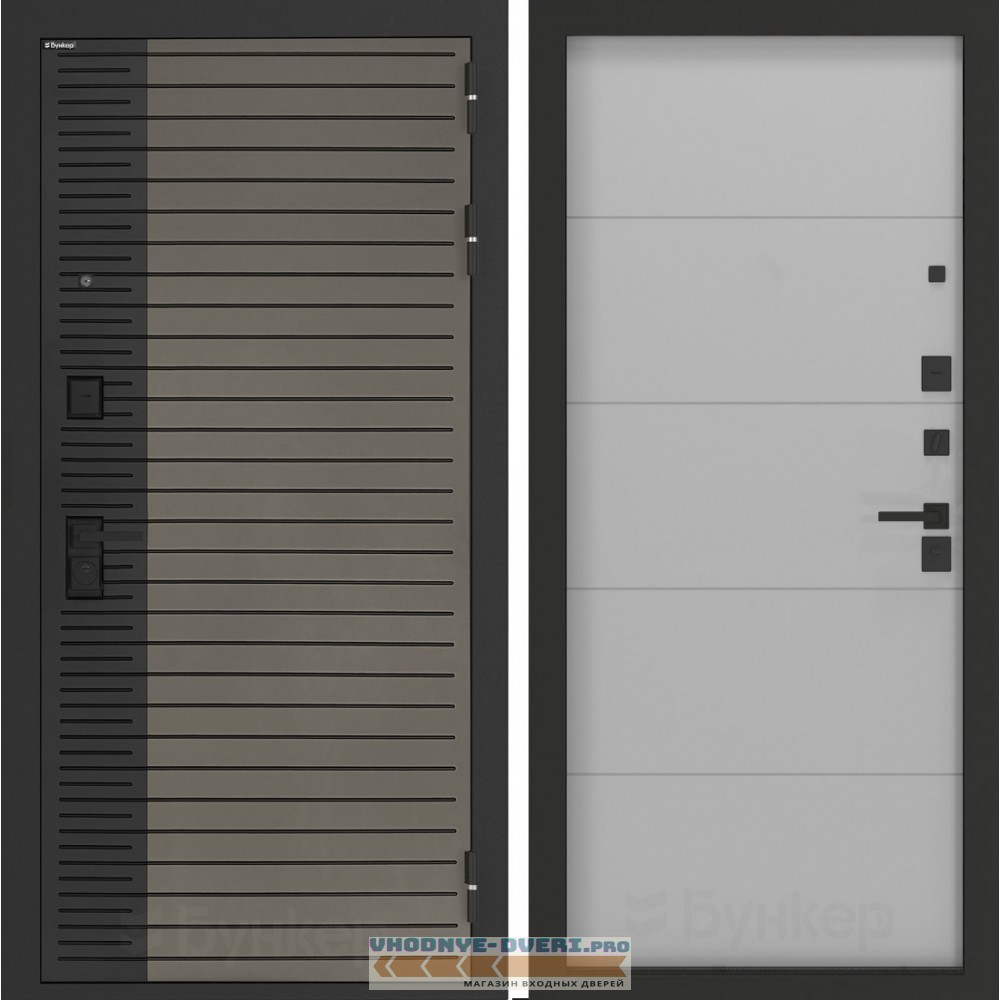 Входная дверь BN-15 с панелью ФЛ-649 Лайт грей софт