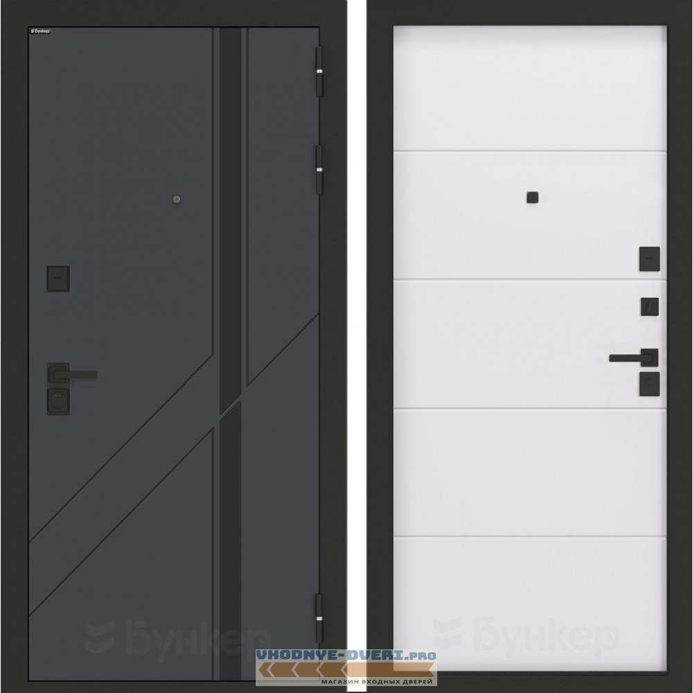 Входная дверь БН-12 с панелью ФЛ-649 Белый софт