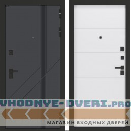 Входная дверь БН-12 с панелью ФЛ-649 Белый софт