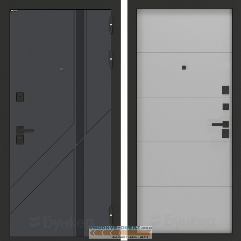 Входная дверь БН-12 с панелью ФЛ-649 Лайт грей софт