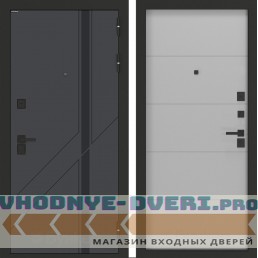 Входная дверь БН-12 с панелью ФЛ-649 Лайт грей софт
