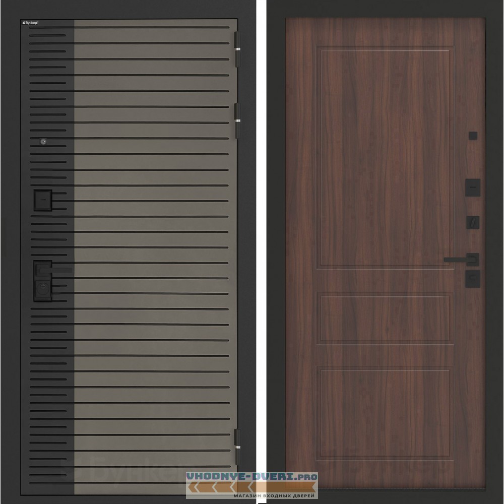 Входная дверь BN-15 с панелью ФЛ-116 Орех бренди