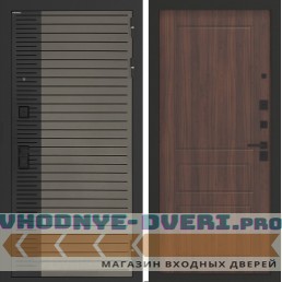 Входная дверь BN-15 с панелью ФЛ-116 Орех бренди