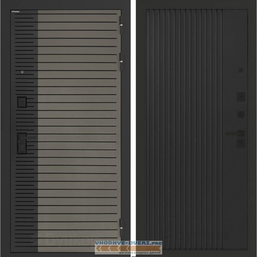 Входная дверь BN-15 с панелью ХОМС Черный кварц