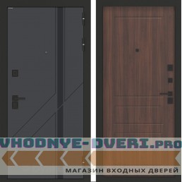 Входная дверь БН-12 с панелью ФЛ-116 Орех бренди