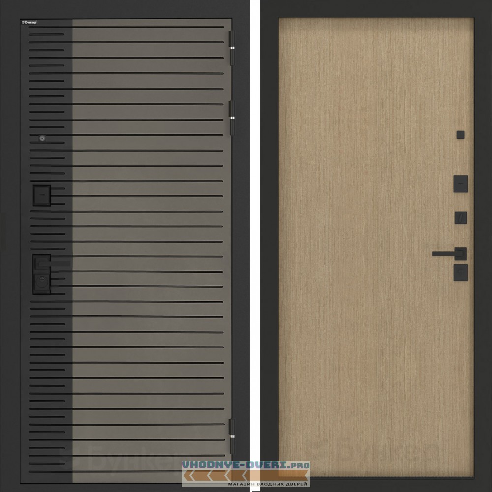 Входная дверь BN-15 с панелью ДВП Венге светлый