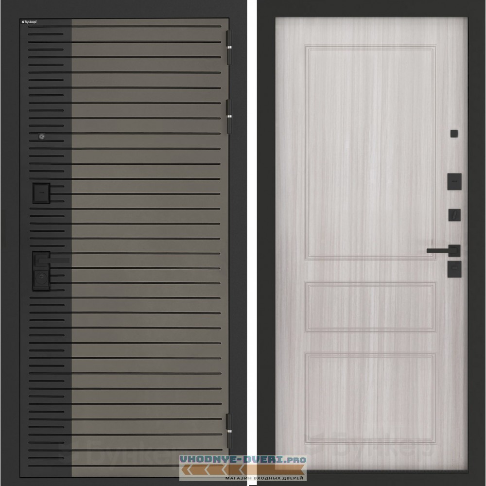 Входная дверь BN-15 с панелью ФЛ-116 Сандал белый