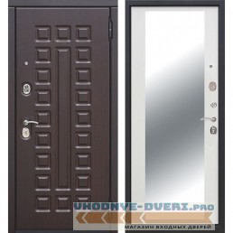 Входная металлическая дверь Монарх Зеркало Maxi (Венге / Ясень белый)