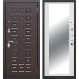 Входная металлическая дверь Монарх Зеркало Maxi (Венге / Ясень белый)