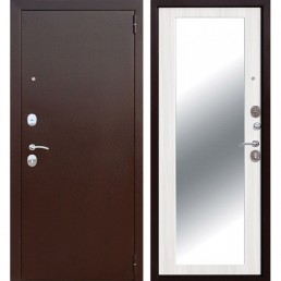 Входная металлическая дверь Царское Зеркало Maxi (Антик Медь / Ясень белый)