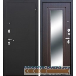 Входная металлическая дверь Царское Зеркало (Черный муар / Венге)