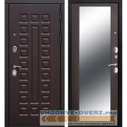 Входная металлическая дверь Сенатор Зеркало Maxi (Венге / Венге)
