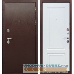 Входная металлическая дверь Толстяк 10 см (Антик Медь / Ясень белый)