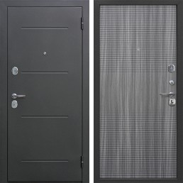 Входная металлическая дверь Гарда 7,5 см (Черный муар / Венге Тобакко)