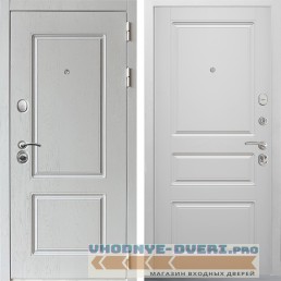 Дверь CommandDoors CHALET WHITE 02 Белый Матовый (входная)
