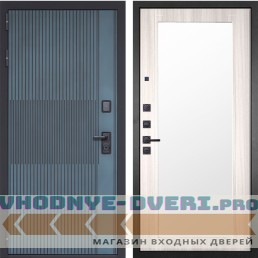 Входная дверь Гранит Бриони 017 Сандал светлый с зеркалом