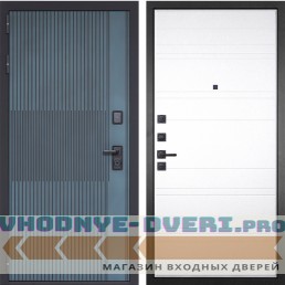 Входная дверь Гранит Бриони 021 Белый матовый