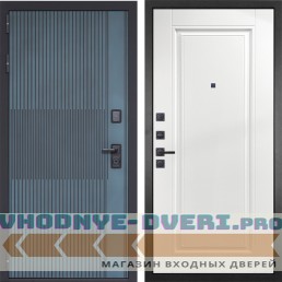 Входная дверь Гранит Бриони 040 одна филенка силк сноу