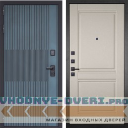 Входная дверь Гранит Бриони 042 Две филенки силк имбирь