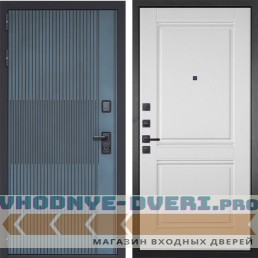 Входная дверь Гранит Бриони 063 Роял вуд белая со структурой