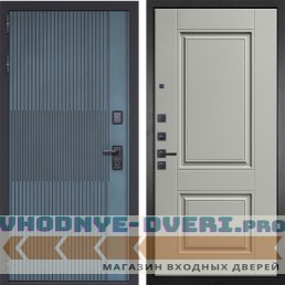 Входная дверь Гранит Бриони 068 Две филенки силк маус