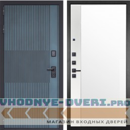 Входная дверь Гранит Бриони 075 зеркало макси бок белое
