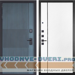 Входная дверь Гранит Бриони 078 Белая матовая