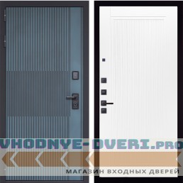 Входная дверь Гранит Бриони 082 Белый софт рельеф
