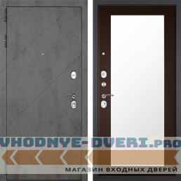 Входная дверь Гранит Дуэт 011 Венге с зеркалом Входная дверь Гранит Дуэт 011 Венге с зеркалом