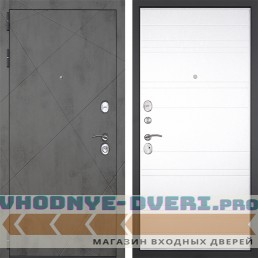 Входная дверь Гранит Дуэт 021 Белый матовый Входная дверь Гранит Дуэт 021 Белый матовый