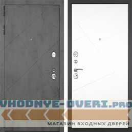 Входная дверь Гранит Дуэт 029 Белая Входная дверь Гранит Дуэт 029 Белая