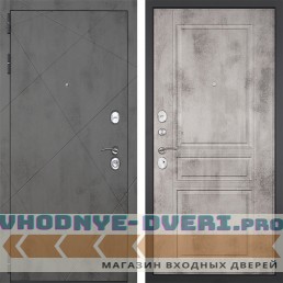 Входная дверь Гранит Дуэт 043 Бетон светлый Входная дверь Гранит Дуэт 043 Бетон светлый