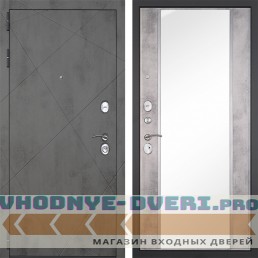 Входная дверь Гранит Дуэт 051 Бетон светлый Входная дверь Гранит Дуэт 051 Бетон светлый
