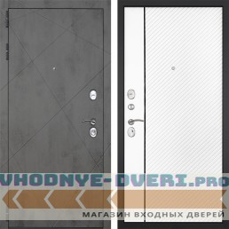 Входная дверь Гранит Дуэт 078 Белая матовая Входная дверь Гранит Дуэт 078 Белая матовая
