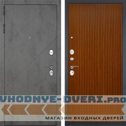 Входная дверь Гранит Дуэт 087 Дуб кантри темный с фрезеровкой Входная дверь Гранит Дуэт 087 Дуб кантри темный с фрезеровкой