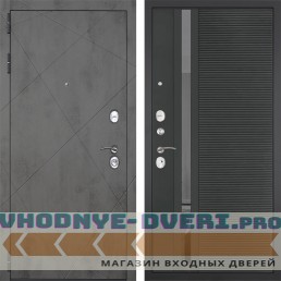 Входная дверь Гранит Дуэт 090 Черный кварц с зеркальной тонированной вставкой Входная дверь Гранит Дуэт 090 Черный кварц с зеркальной тонированной вставкой