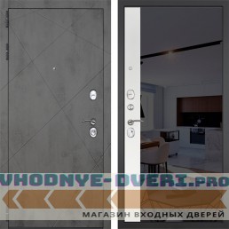Входная дверь Гранит Дуэт 091 Зеркало макси бок тонированное черное Входная дверь Гранит Дуэт 091 Зеркало макси бок тонированное черное