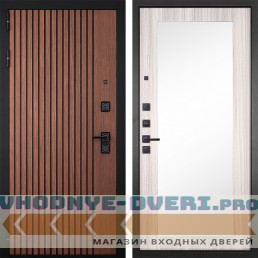 Входная дверь Гранит Шторм 032 Клен светлый